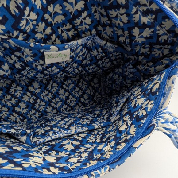Vera Bradley Mandy Blue Lagoon zip top tote - Picture 4 of 6